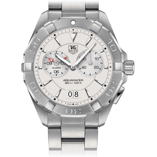 TAG Heuer Aquaracer 300M Alarm 40.5 Stainless Steel / Silver / Bracelet